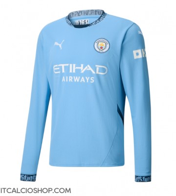 Manchester City Prima Maglia 2024-25 Manica Lunga